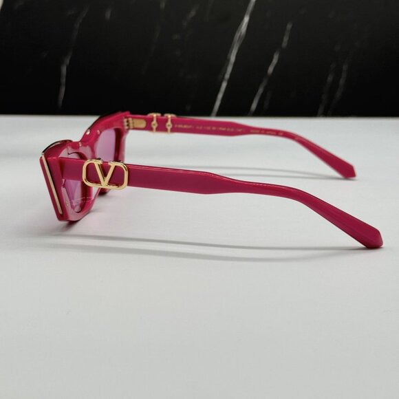 NEW V-GOLDCUT VLS-113C VALENTINO SUNGLASSES PINK CAT EYE EYEWEAR VALENTINO main image 12